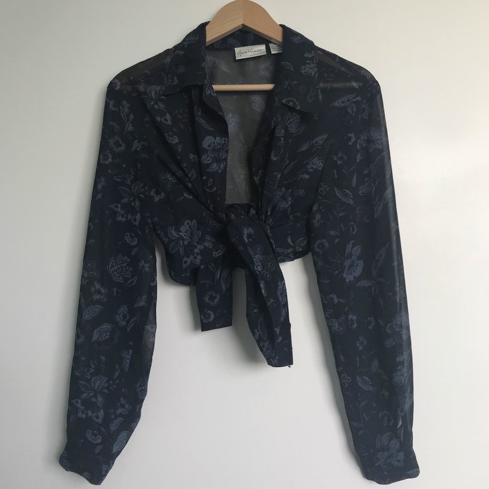 Vintage Gloria Vanderbilt Button Up Blouse